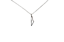 Load image into Gallery viewer, Silver Map Necklace (delivery)