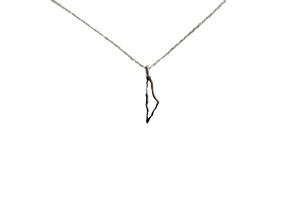 Silver Map Necklace (delivery)
